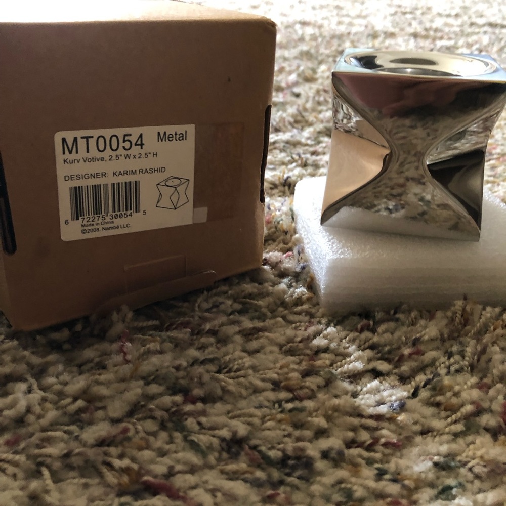 New Nambe Votive Candle Holder